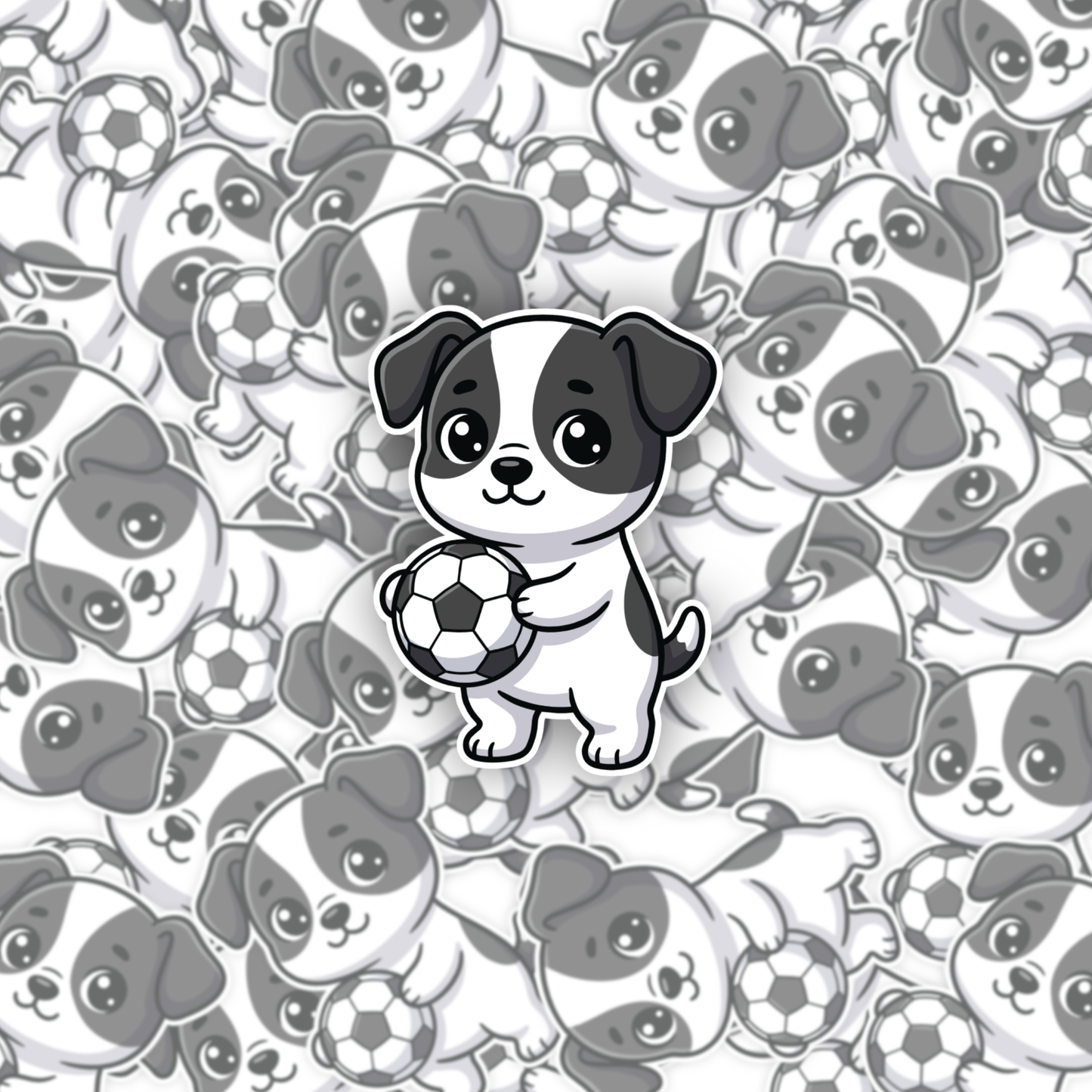 David The Dog Football Sticker