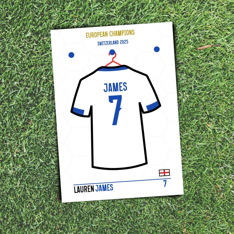 Lauren James (European Champions 2025) - A4 Poster