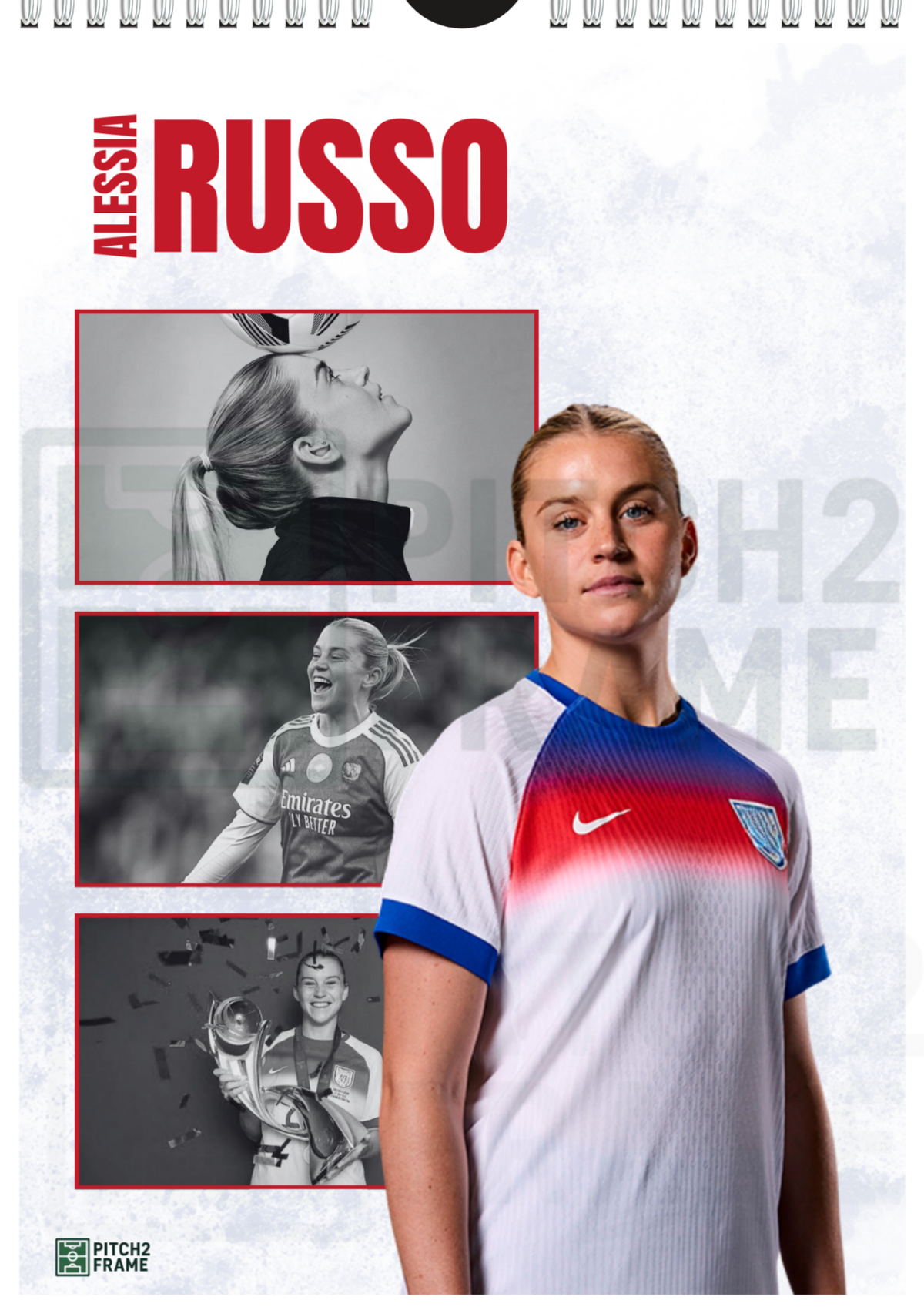 Alessia Russo Inspired 2027 Football Photo Calendar