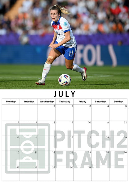 Lauren Hemp Inspired 2026 Football Photo Calendar