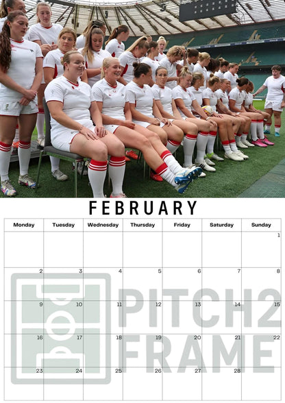 England Rugby Women's inspired Calendar 2026