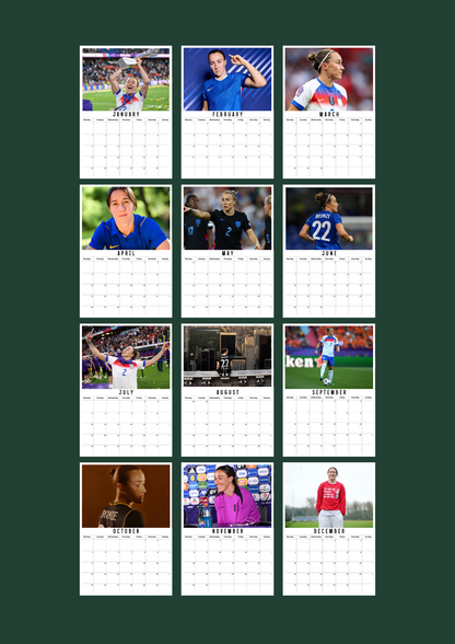 Lucy Bronze Inspired 2027 Football Photo Calendar