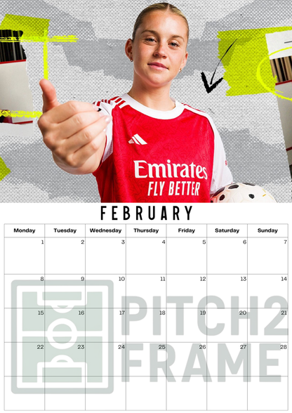 Alessia Russo Inspired 2027 Football Photo Calendar