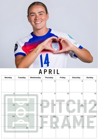 Grace Clinton Inspired 2026 Football Photo Calendar