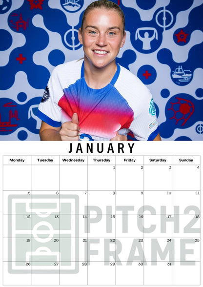Alessia Russo Inspired 2026 Football Photo Calendar