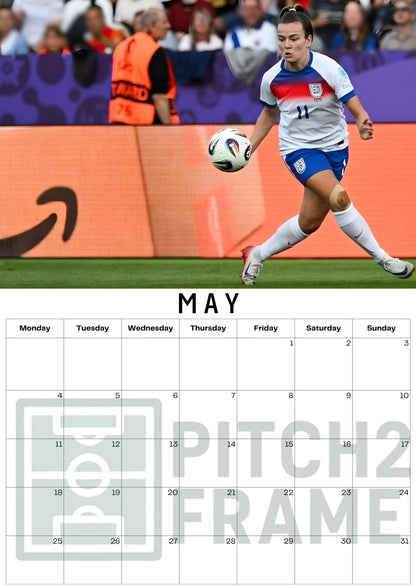 Lauren Hemp Inspired 2026 Football Photo Calendar