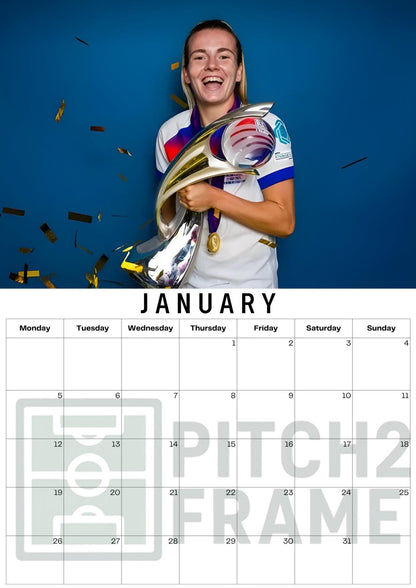 Lauren Hemp Inspired 2026 Football Photo Calendar