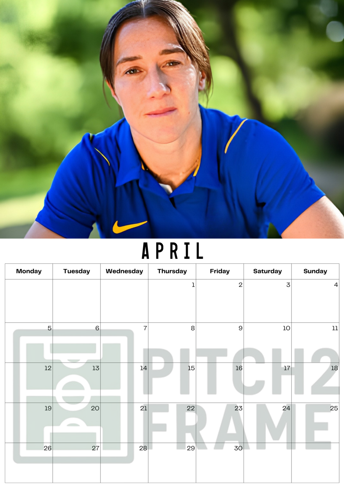 Lucy Bronze Inspired 2027 Football Photo Calendar