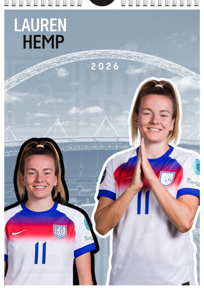 Lauren Hemp Inspired 2026 Football Photo Calendar