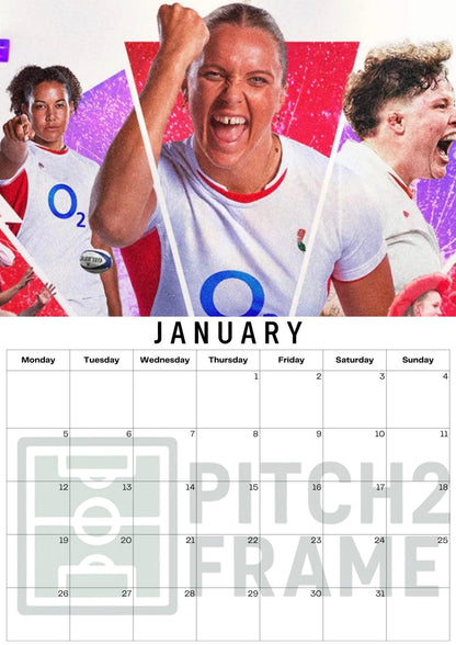 England Rugby Women's inspired Calendar 2026