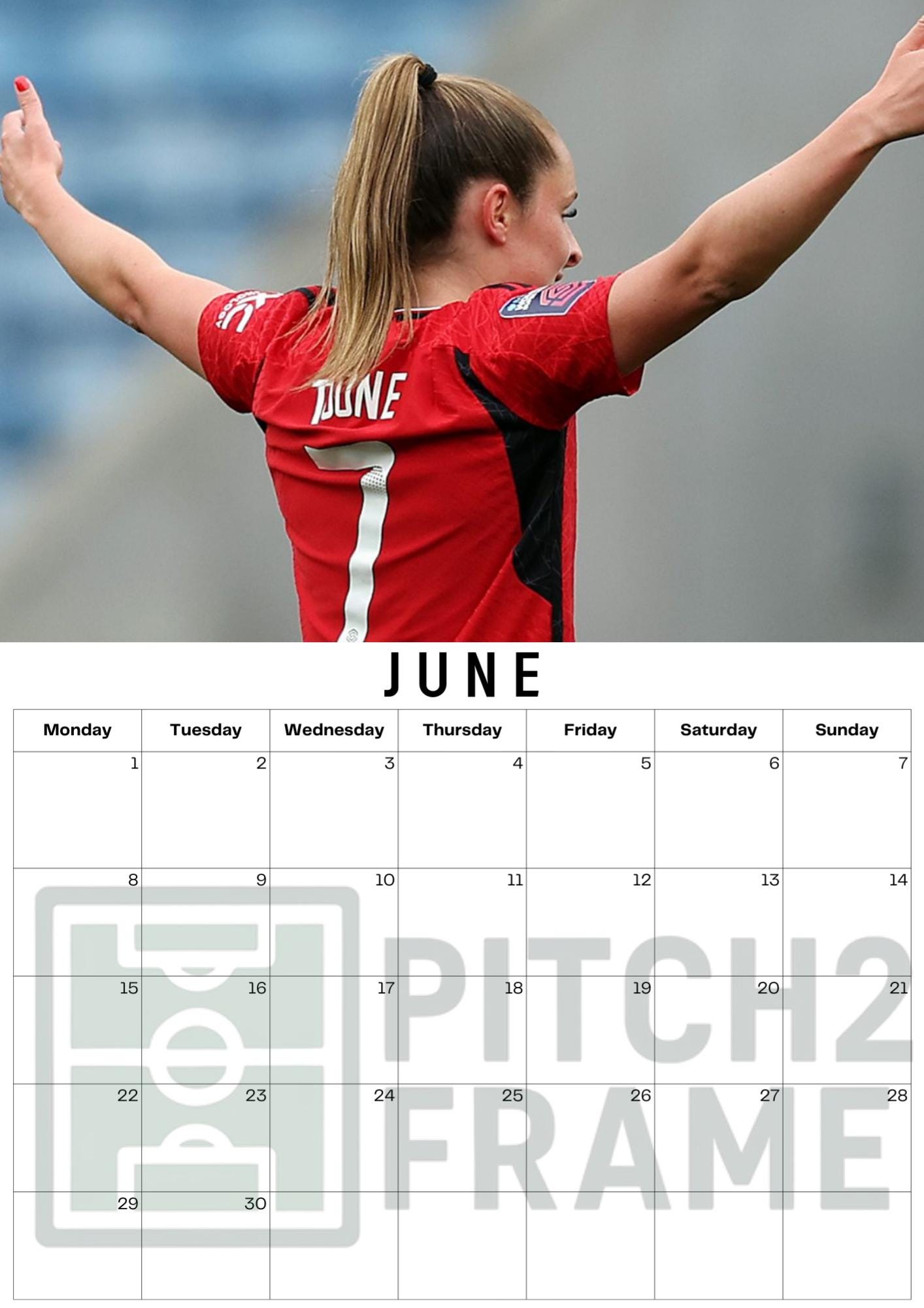 Ella Toone Inspired 2026 Football Photo Calendar