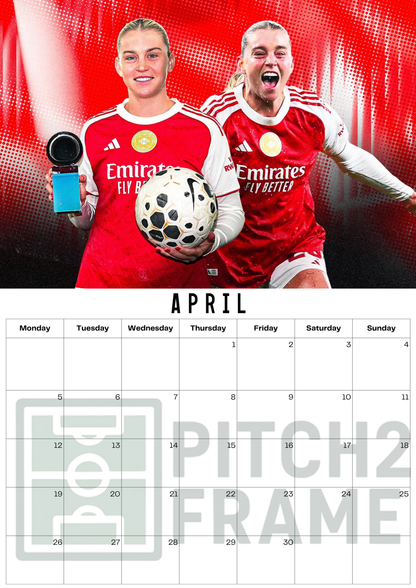 Alessia Russo Inspired 2027 Football Photo Calendar