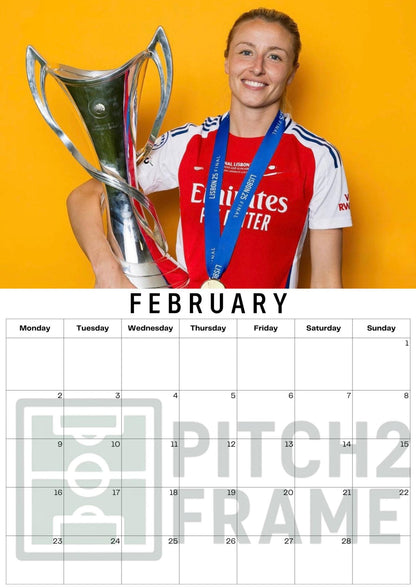 Leah Williamson Inspired 2026 Football Photo Calendar