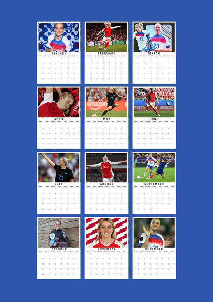 Alessia Russo Inspired 2026 Football Photo Calendar