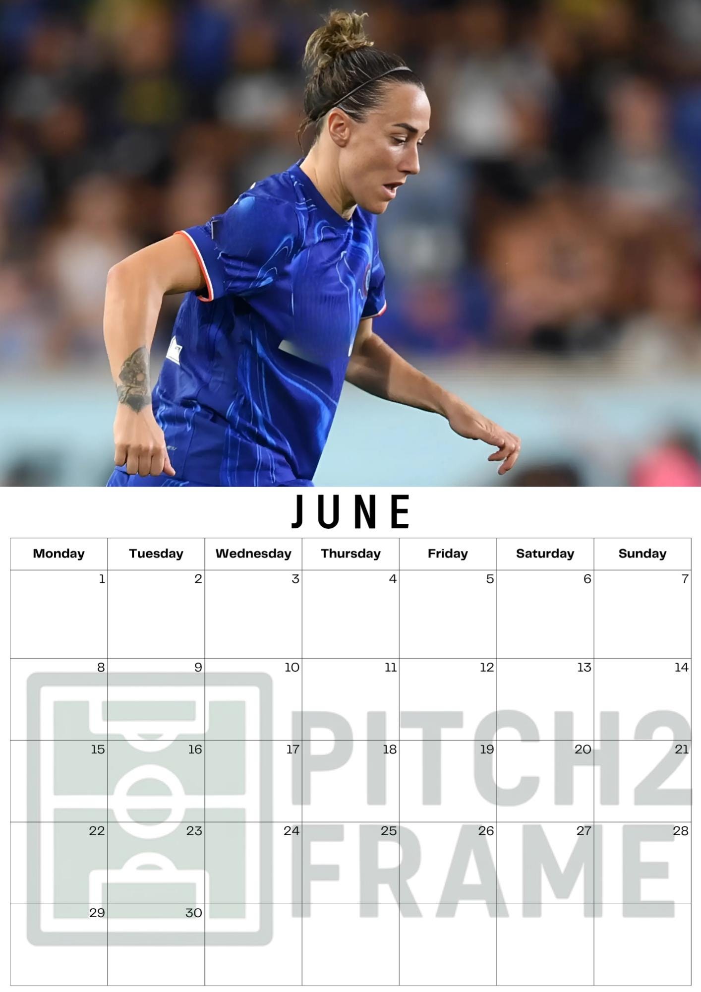 Lucy Bronze Inspired 2026 Football Photo Calendar