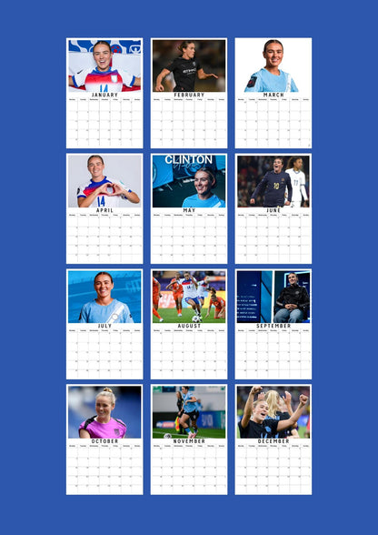 Grace Clinton Inspired 2026 Football Photo Calendar