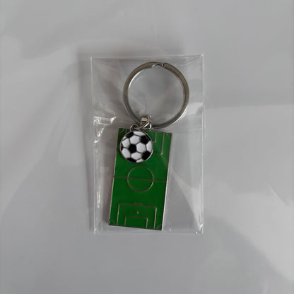 Football Pitch and ball keyring