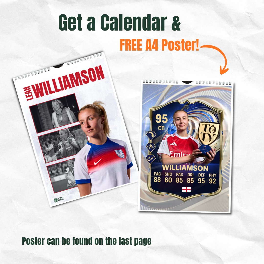 Leah Williamson Inspired 2027 Football Photo Calendar
