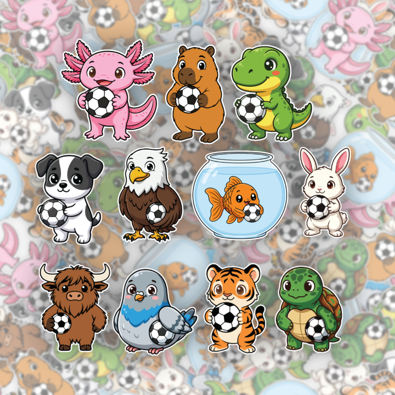 The Orginal Mascot Team Football Stickers