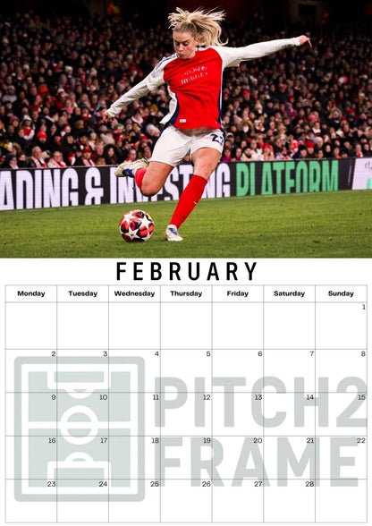 Alessia Russo Inspired 2026 Football Photo Calendar