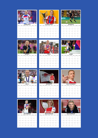 Leah Williamson Inspired 2026 Football Photo Calendar