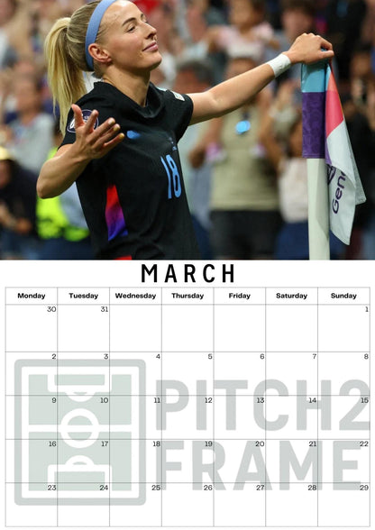 Chloe Kelly inspired Calendar 2026,  Yearly Calendar, Custom Photos Calendar, 12 Month Photos Calendar, Football calendar
