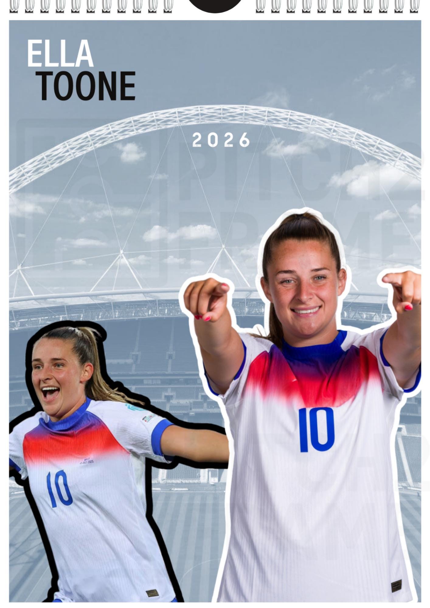 Ella Toone Inspired 2026 Football Photo Calendar