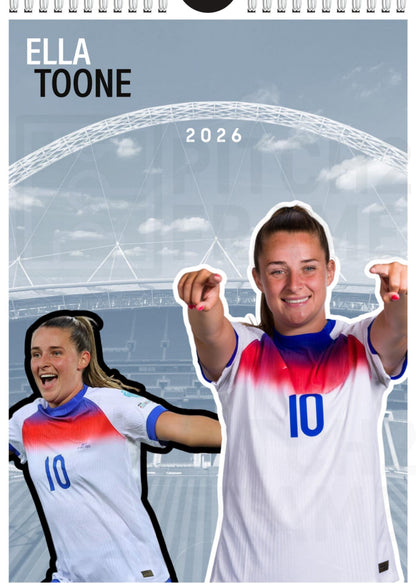 Ella Toone Inspired 2026 Football Photo Calendar