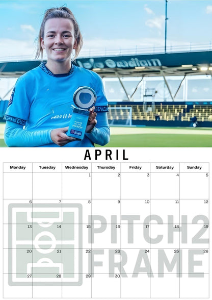 Lauren Hemp Inspired 2026 Football Photo Calendar