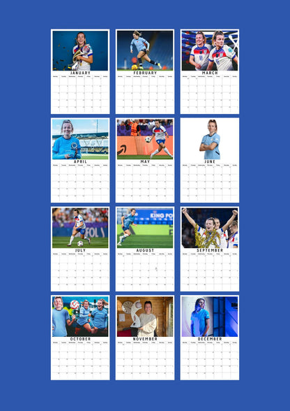 Lauren Hemp Inspired 2026 Football Photo Calendar