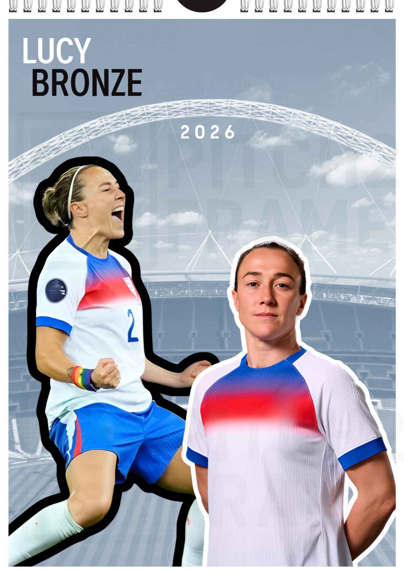 Lucy Bronze Inspired 2026 Football Photo Calendar