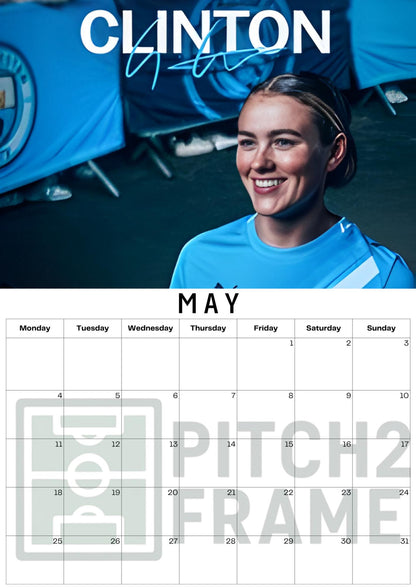 Grace Clinton Inspired 2026 Football Photo Calendar