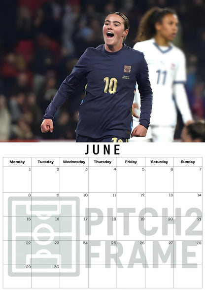 Grace Clinton Inspired 2026 Football Photo Calendar
