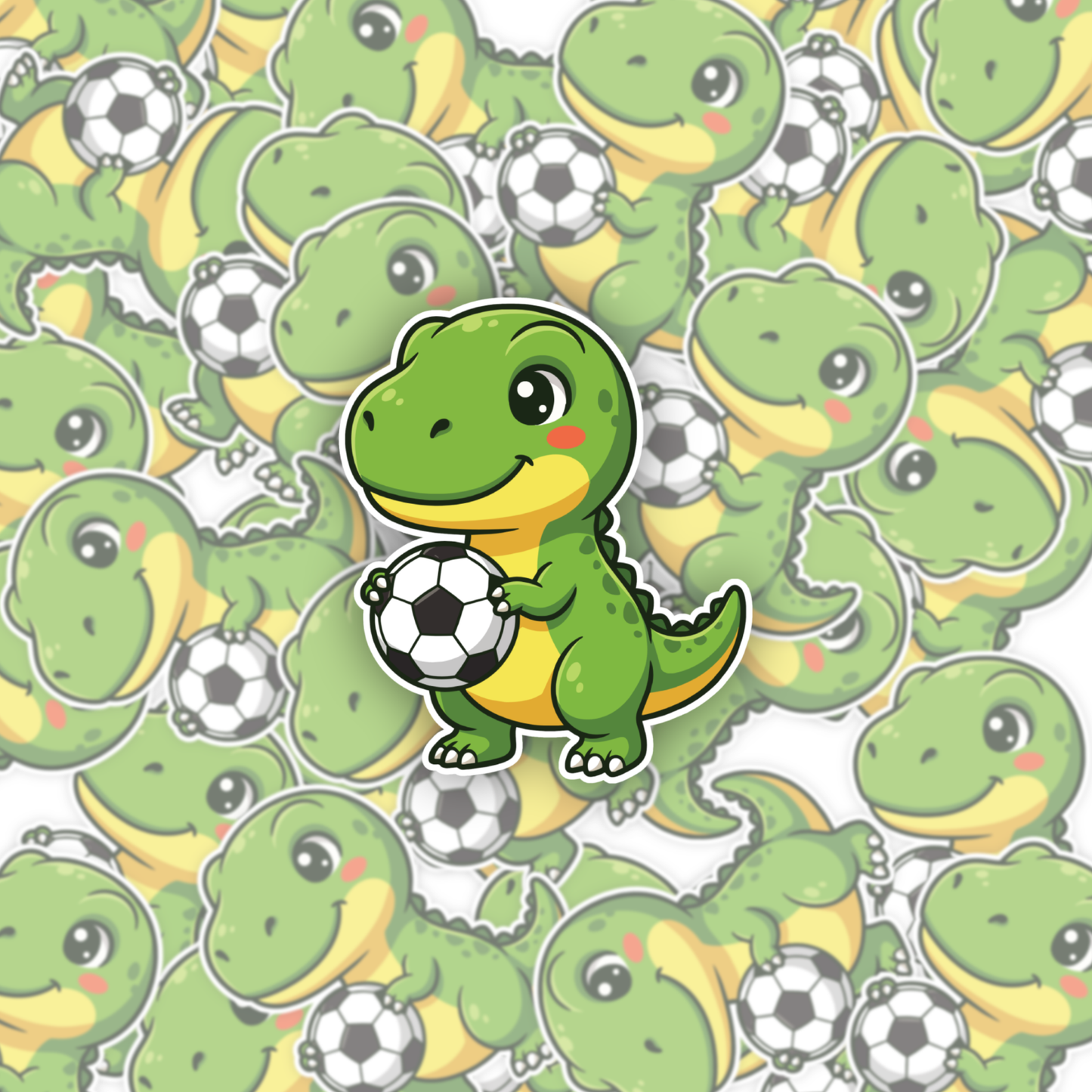 Dino The Dinosaur Football Sticker