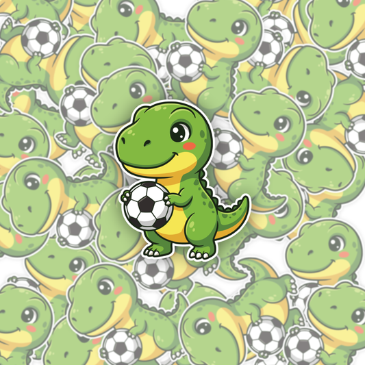 Dino The Dinosaur Football Sticker