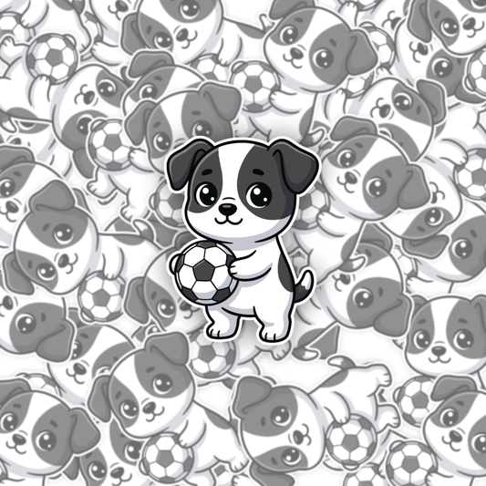 David The Dog Football Sticker