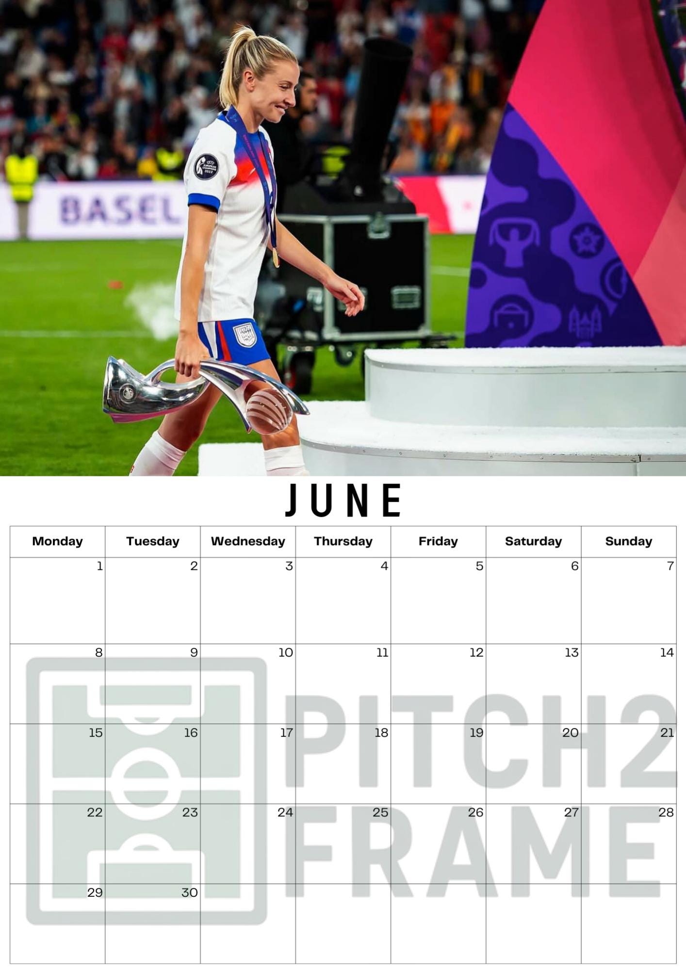 Leah Williamson Inspired 2026 Football Photo Calendar