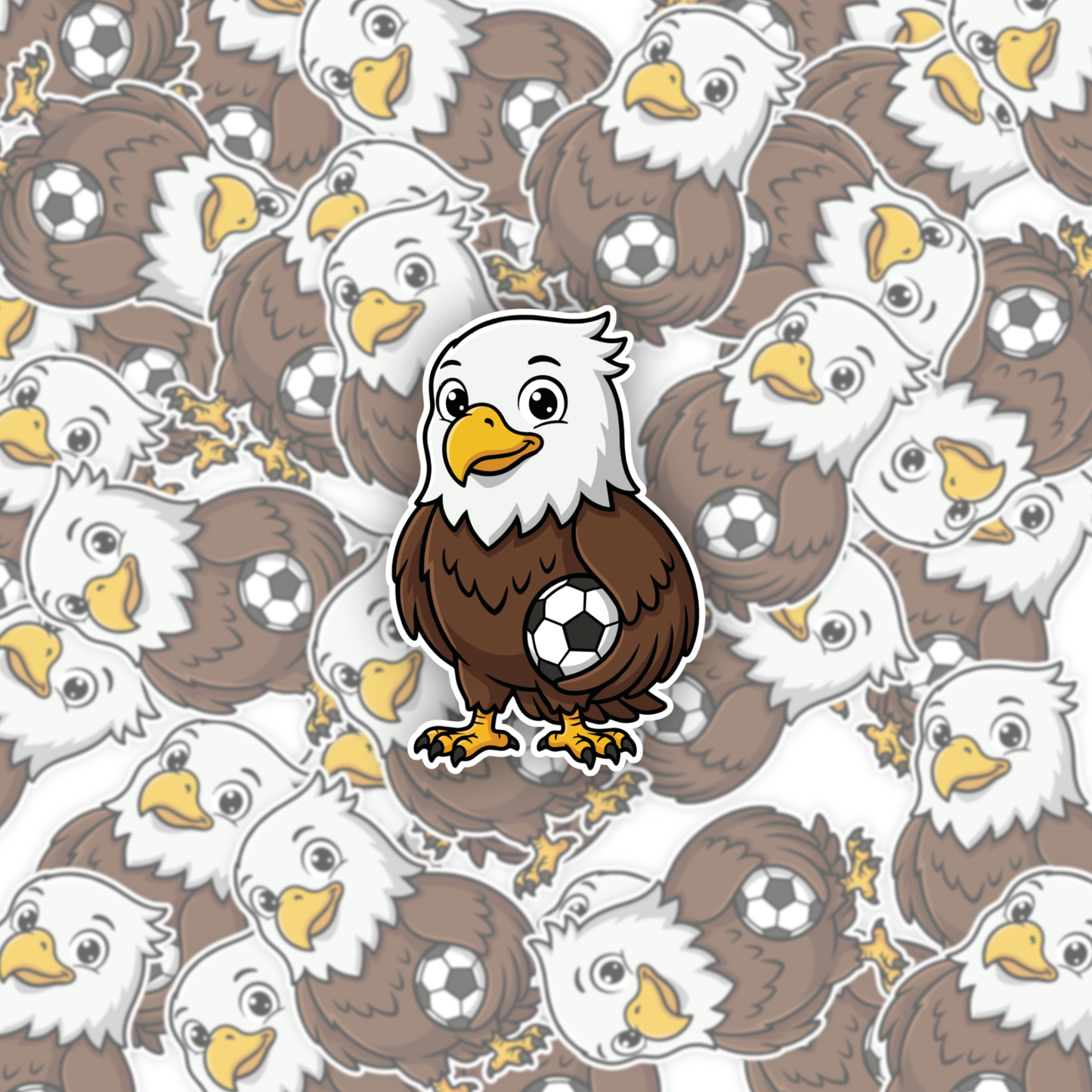 Eden The Eagle Football Sticker