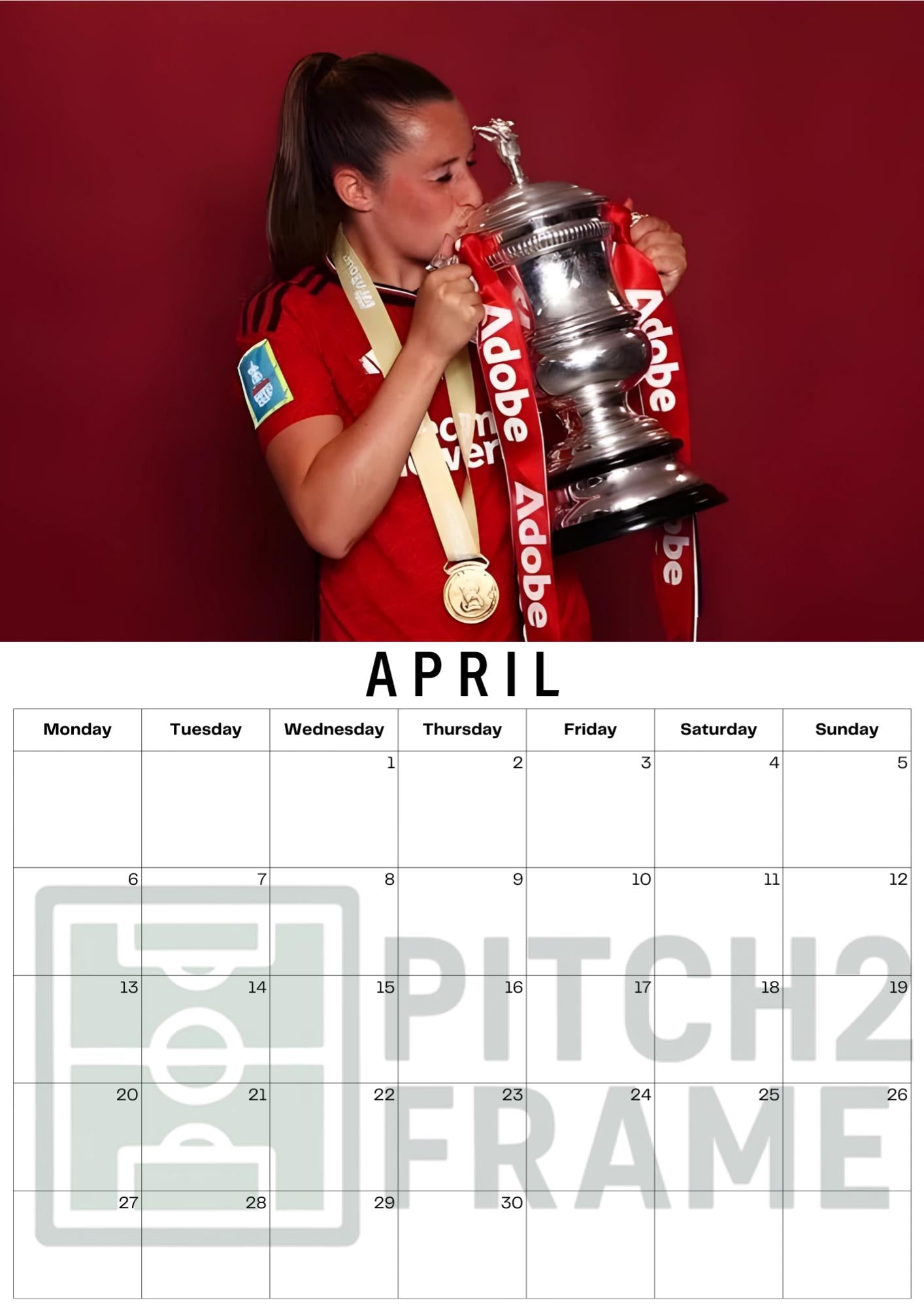 Ella Toone Inspired 2026 Football Photo Calendar