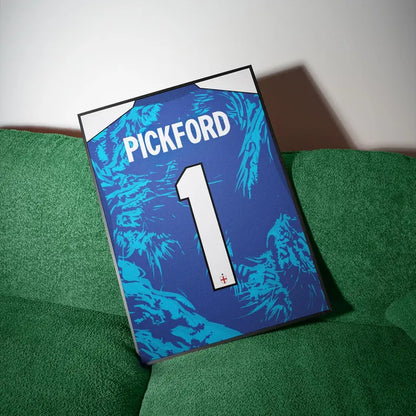 Jordan Pickford England Mens World Cup 2026 Goalkeeper Shirt Poster