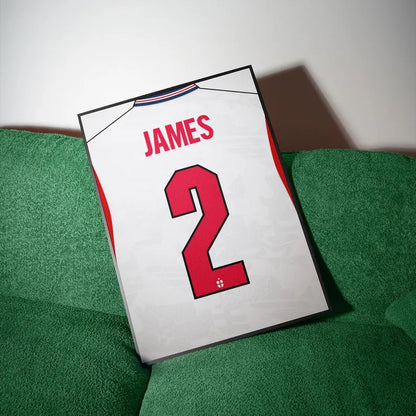 Reece James England Mens World Cup 2026 Home Shirt Poster