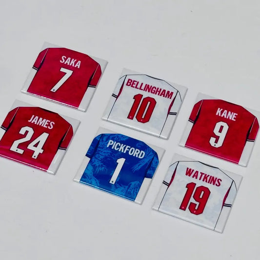 England World Cup Player Shirt Magnets