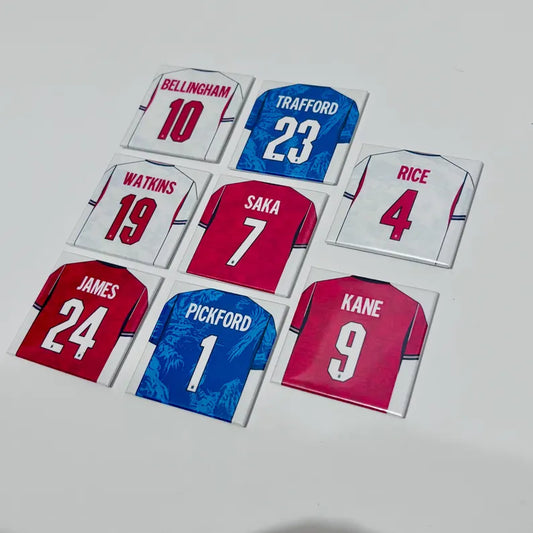England World Cup Player Shirt Magnets