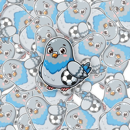 Pelé The Pigeon Football Sticker