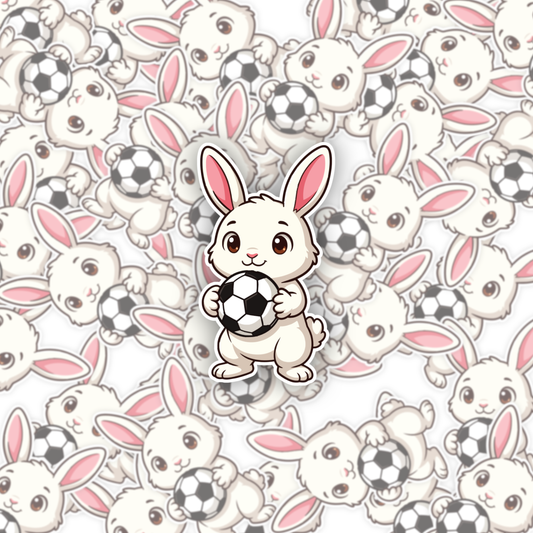 Ronaldo The Rabbit Football Sticker