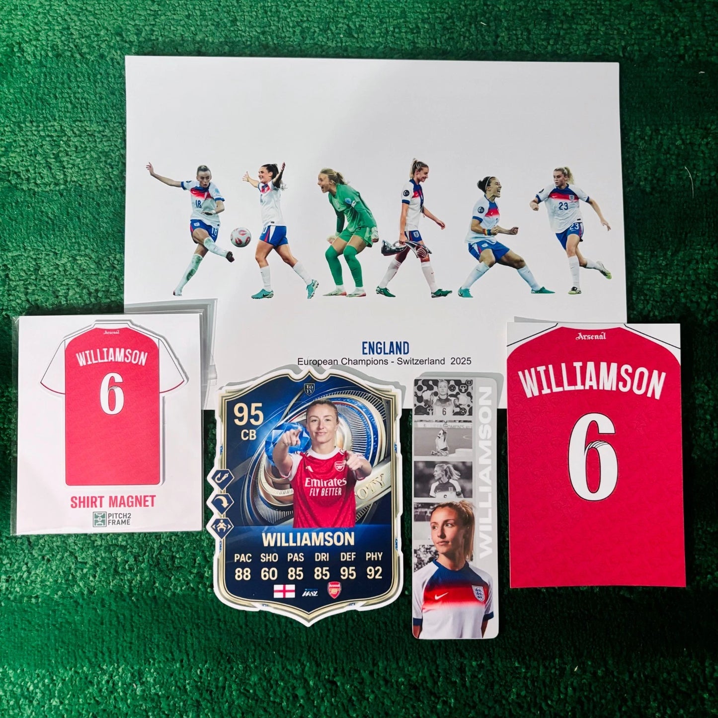 Women’s Football Fan Pack – Premium Glossy Prints & Laminated Collectibles