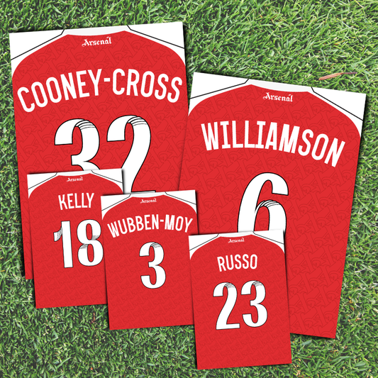 Arsenal Shirt Inspired Women's Shirt Print
